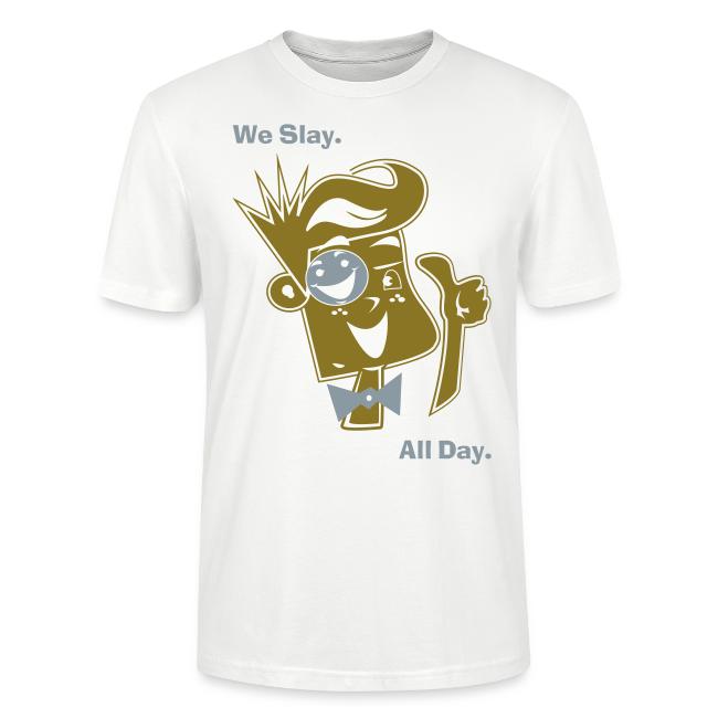 We Slay All Day Shiny Shirt Metallic Silver & Gold