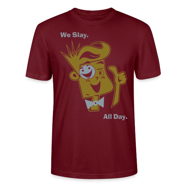 We Slay All Day Shiny Shirt Metallic Silver & Gold