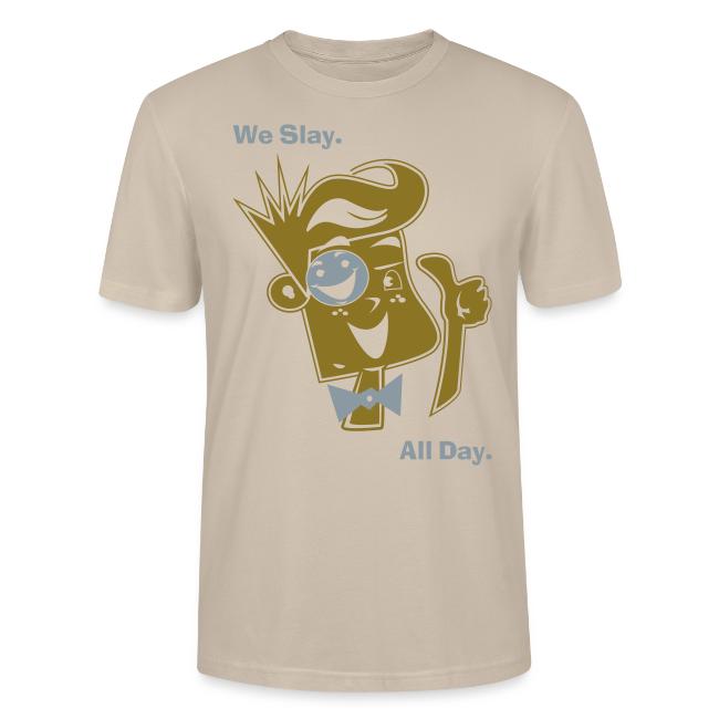 We Slay All Day Shiny Shirt Metallic Silver & Gold
