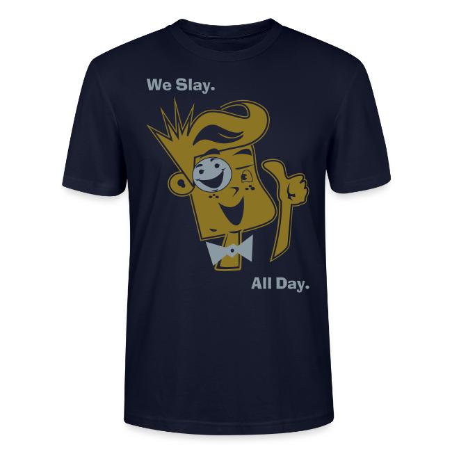 We Slay All Day Shiny Shirt Metallic Silver & Gold
