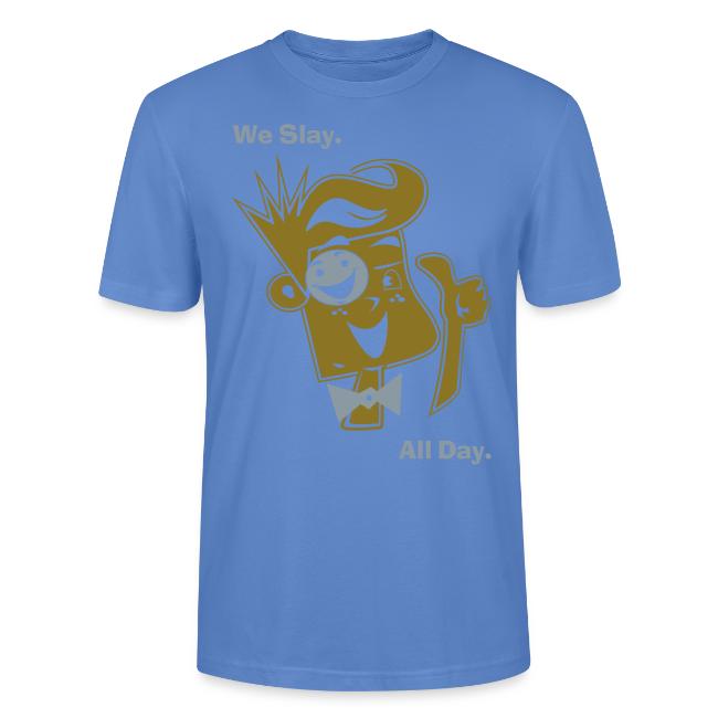 We Slay All Day Shiny Shirt Metallic Silver & Gold