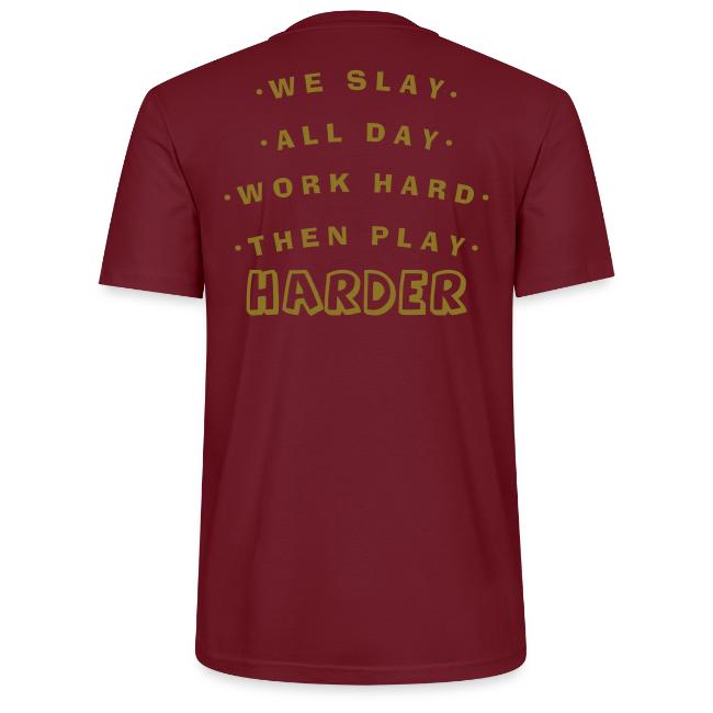 We Slay All Day Shiny Shirt Metallic Silver & Gold