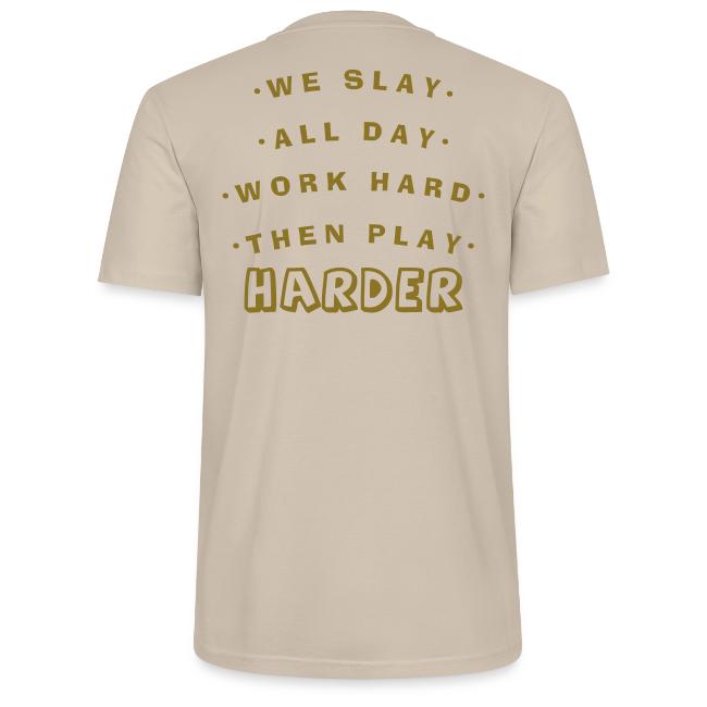 We Slay All Day Shiny Shirt Metallic Silver & Gold