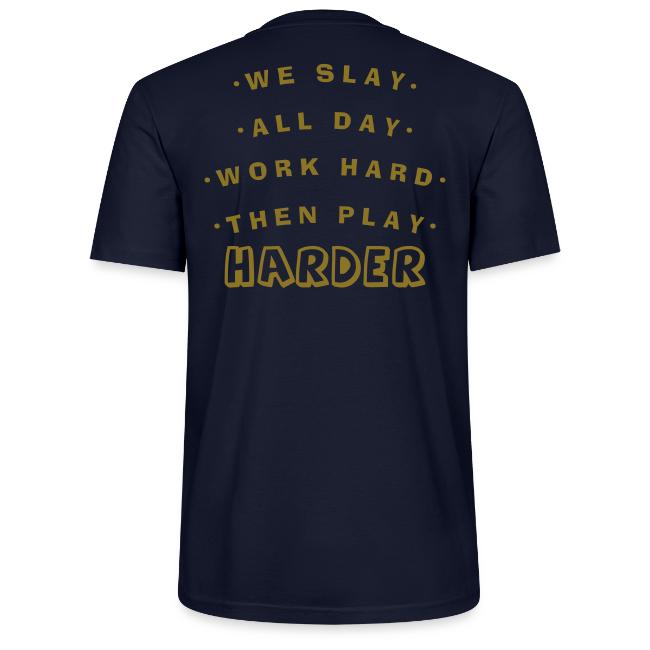 We Slay All Day Shiny Shirt Metallic Silver & Gold