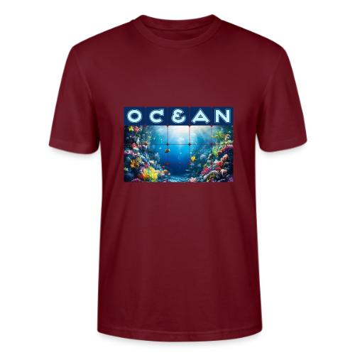 Ocean: Neon Reef Glow - Stanley/Stella Crafter Unisex Organic T-Shirt