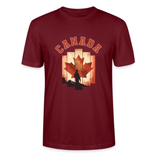 Proud Canadian Shadow - Stanley/Stella Crafter Unisex Organic T-Shirt