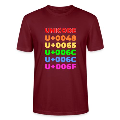 Hello, in unicode - Stanley/Stella Crafter Unisex Organic T-Shirt