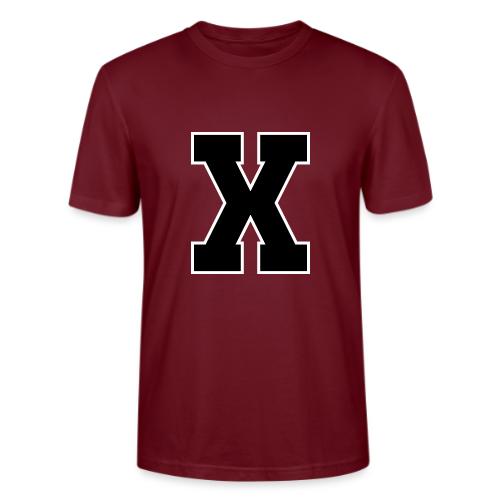Varsity Letter X Athletic Monogram - Stanley/Stella Crafter Unisex Organic T-Shirt