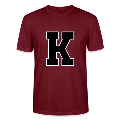Varsity Letter K Collegiate Font Design - Stanley/Stella Crafter Unisex Organic T-Shirt