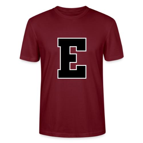 Varsity Letter E Collegiate Font Graphic - Stanley/Stella Crafter Unisex Organic T-Shirt