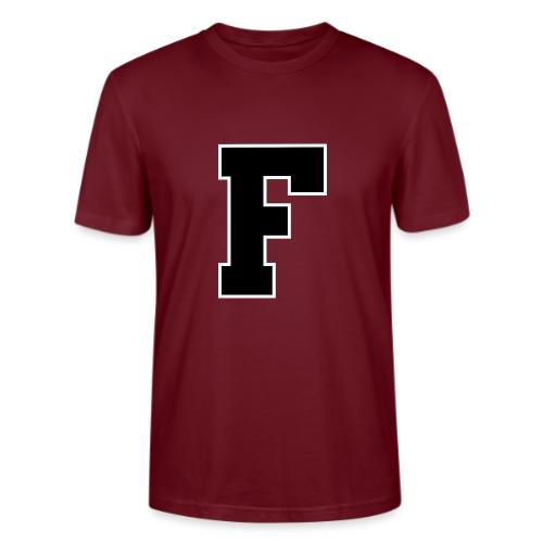 Varsity Letter F Athletic Monogram - Stanley/Stella Crafter Unisex Organic T-Shirt
