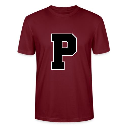 Varsity Letter P Athletic Alphabet Design - Stanley/Stella Crafter Unisex Organic T-Shirt