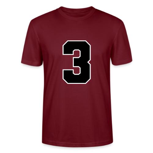 Varsity Number 3 Athletic Font - Stanley/Stella Crafter Unisex Organic T-Shirt