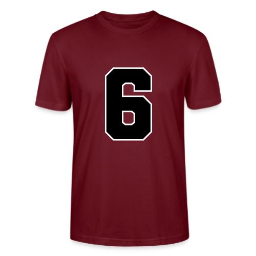 Varsity Number 6 Sports Font - Stanley/Stella Crafter Unisex Organic T-Shirt