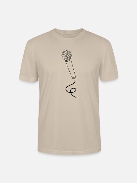 microphone - Stanley/Stella Crafter Unisex Organic T-Shirt - dust