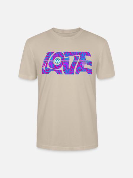 Volkswagen VW T1 Camper Love With VW logo - Stanley/Stella Crafter Unisex Organic T-Shirt - dust