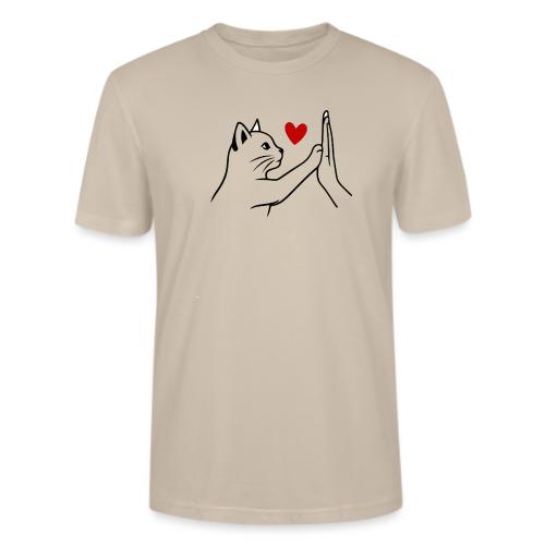 Cat Lover High-Five T-Shirt - Stanley/Stella Crafter Unisex Organic T-Shirt