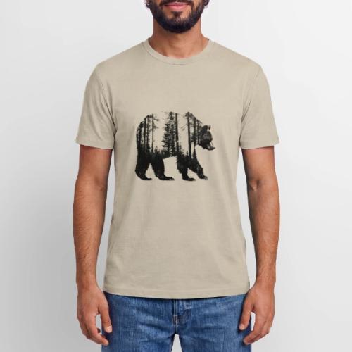 Evergreen Bear Silhouette - Stanley/Stella Crafter Unisex Organic T-Shirt