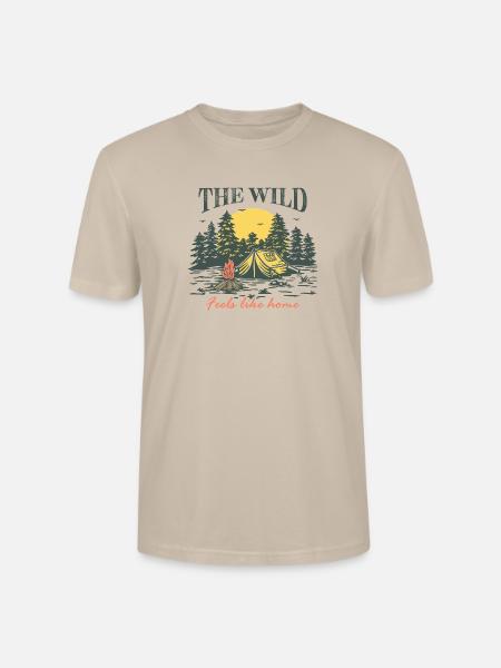The Wild Feels Like Home - Stanley/Stella Crafter Unisex Organic T-Shirt - dust