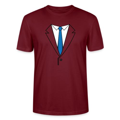 Suit with Blue Tie - Stanley/Stella Crafter Unisex Organic T-Shirt