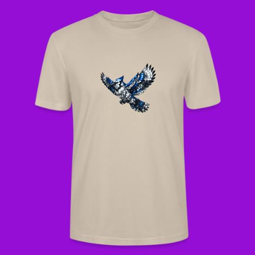 Silver Blue Jay in Flight - Stanley/Stella Crafter Unisex Organic T-Shirt
