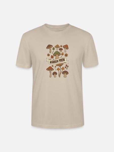 Mushroom Picking Harvest - Stanley/Stella Crafter Unisex Organic T-Shirt - dust