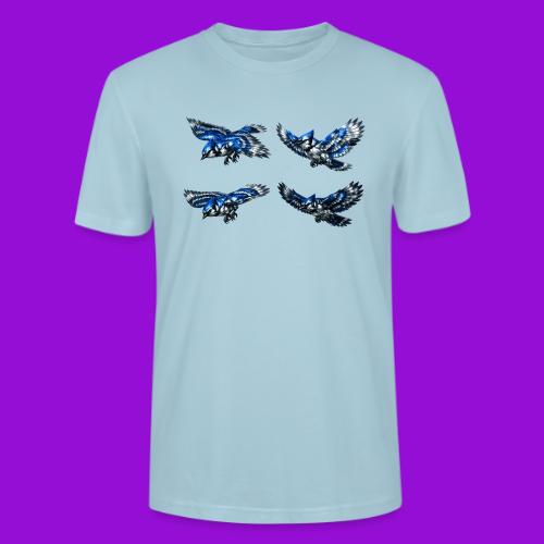 Silver Blue Jay Flight Stages - Stanley/Stella Crafter Unisex Organic T-Shirt