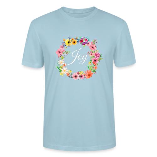 Joy Motivational Floral Gift - Stanley/Stella Crafter Unisex Organic T-Shirt