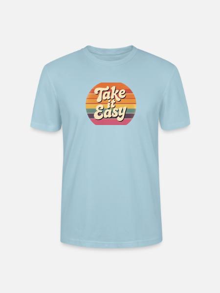 Take it easy - Stanley/Stella Crafter Unisex Organic T-Shirt - sky blue