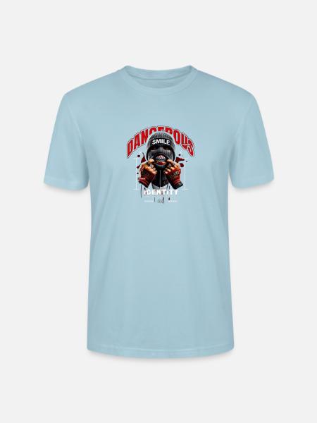 Grave Smile - Stanley/Stella Crafter Unisex Organic T-Shirt - sky blue