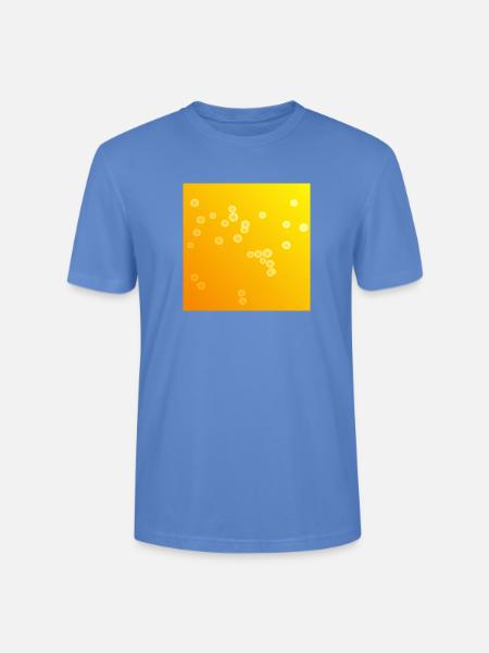 pretty yellow bubbles - Stanley/Stella Crafter Unisex Organic T-Shirt - bright blue