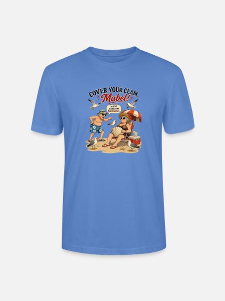 Cover Your Clam Mabel - Stanley/Stella Crafter Unisex Organic T-Shirt - bright blue