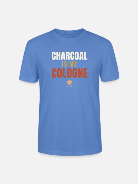Charcoal Is My Cologne BBQ - Stanley/Stella Crafter Unisex Organic T-Shirt - bright blue