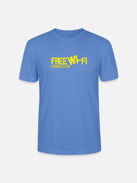 Wi-Fi is Innocent - Stanley/Stella Crafter Unisex Organic T-Shirt - bright blue