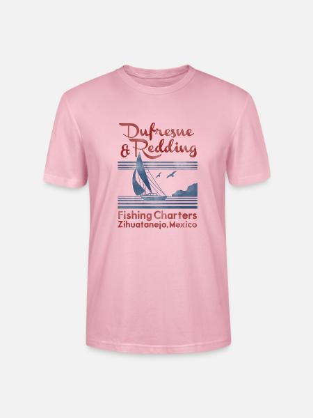 Dufresne and Redding Fishing Charters - Stanley/Stella Crafter Unisex Organic T-Shirt - pale pink