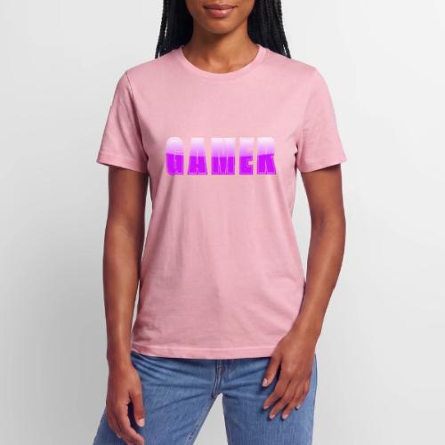 Gamer Purple Glossy Collegiate Design - Stanley/Stella Crafter Unisex Organic T-Shirt