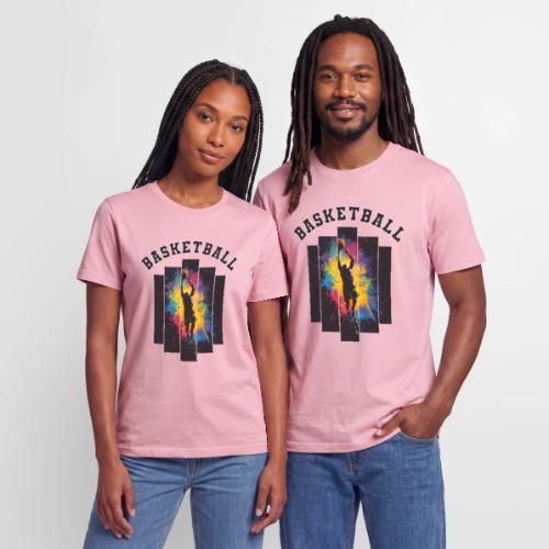 Basketball Slam Dunk Splash Design - Stanley/Stella Crafter Unisex Organic T-Shirt