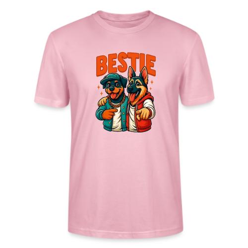 Hip Hop Dog Besties Shirt for Friends & Pet Lovers - Stanley/Stella Crafter Unisex Organic T-Shirt