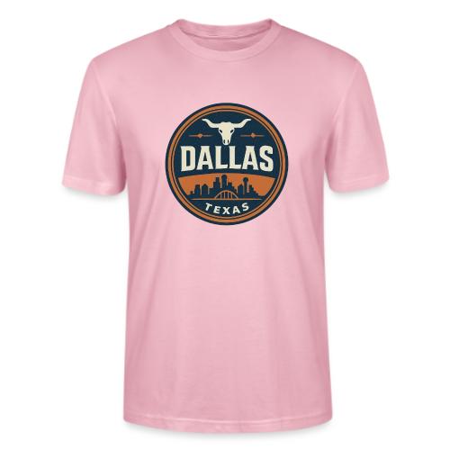 Vintage Dallas Texas Western Skyline Retro Cowboy - Stanley/Stella Crafter Unisex Organic T-Shirt