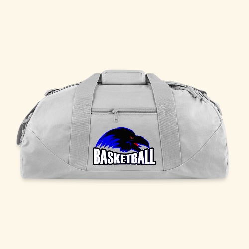 Ravens Logo w/ Basketball worded under logo - Recycled Duffel Bag