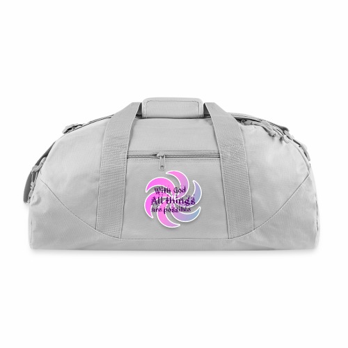With god all things are possible - Recycled Duffel Bag