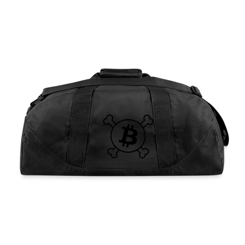 btc pirateflag jolly roger bitcoin pirate flag - Duffel Bag