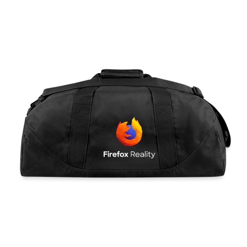 Firefox Reality - Transp., Vertical, White Text - Duffel Bag