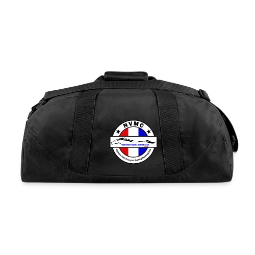 Circle logo on white with black border - Duffel Bag