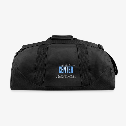 Back to Center Title White - Recycled Duffel Bag