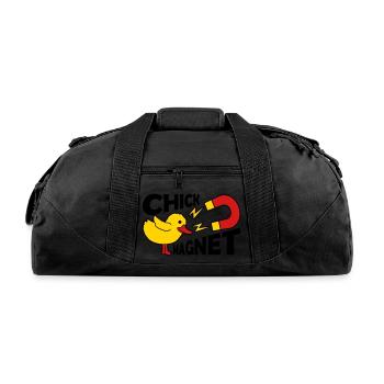 Casanova chick magnet womanizer - Recycled Duffel Bag - black - Front