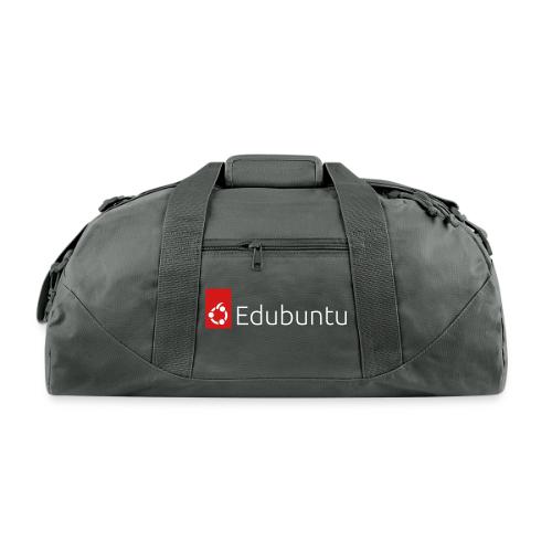 Edubuntu Logo 2023 - White - Recycled Duffel Bag