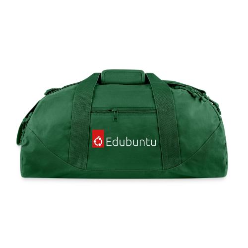 Edubuntu Logo 2023 - White - Recycled Duffel Bag