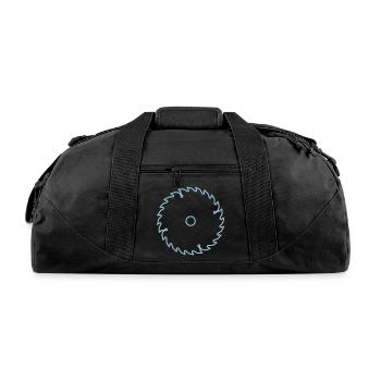 hacksaw blade - Recycled Duffel Bag - black - Front