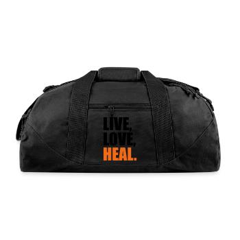 heal - Recycled Duffel Bag - black - Front